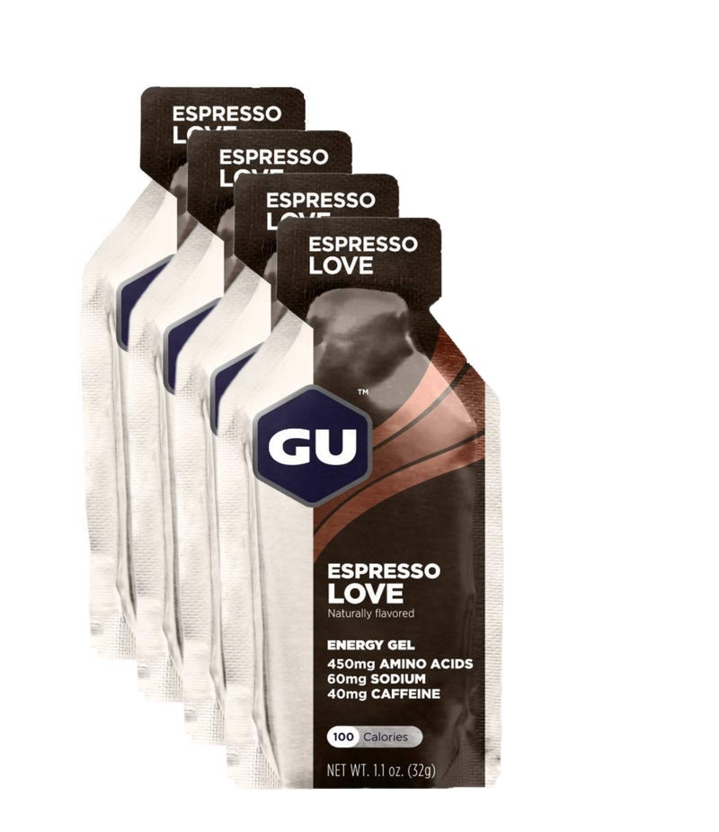 Gu Energy Gel, Espresso Lovers, Quick and Sustained Energy, Electrolyte ReplacementGu Energy Gel, Vanilla Bean, 1 Piece, Quick and Sustained Energy, Electrolyte Replacement, Pack of 4 - Image 1