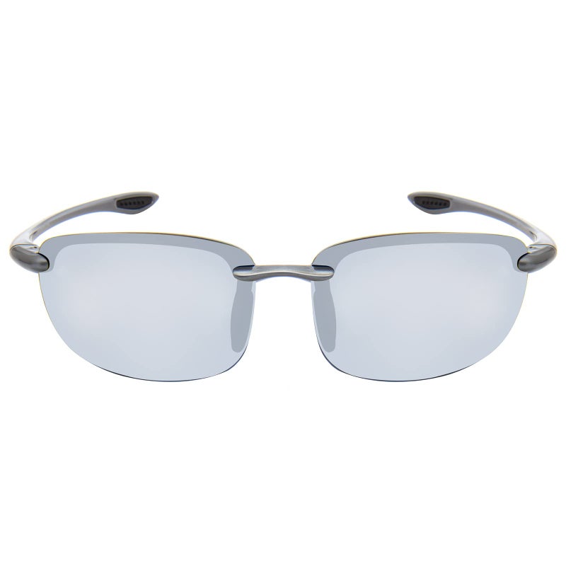JULI Eyewear نظارات شمسية مستقطبة من النايلون من JULI للرجال والنساء أثناء القيادة وصيد الأسماك والبيسبول 8001 (نايلون مستقطب لامع رمادي/فضي) - Image 2