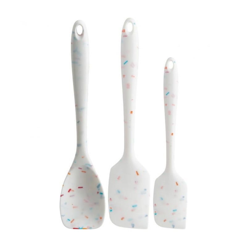 Trudeau Confetti Silicone Set of 3 Spatulas - Image 1
