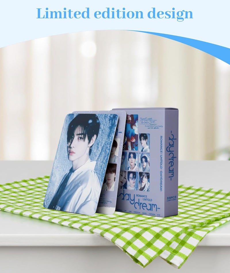 squishy 55 قطعة بطاقات صور فرقة الأولاد القابلة للجمع، بطاقات ENHYPEN، مجموعة بطاقات ليمو إصدار محدود من منتجات الموسيقى للمشجعين - Image 5