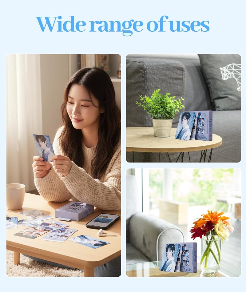 squishy 55 قطعة بطاقات صور فرقة الأولاد القابلة للجمع، بطاقات ENHYPEN، مجموعة بطاقات ليمو إصدار محدود من منتجات الموسيقى للمشجعين - Image 4