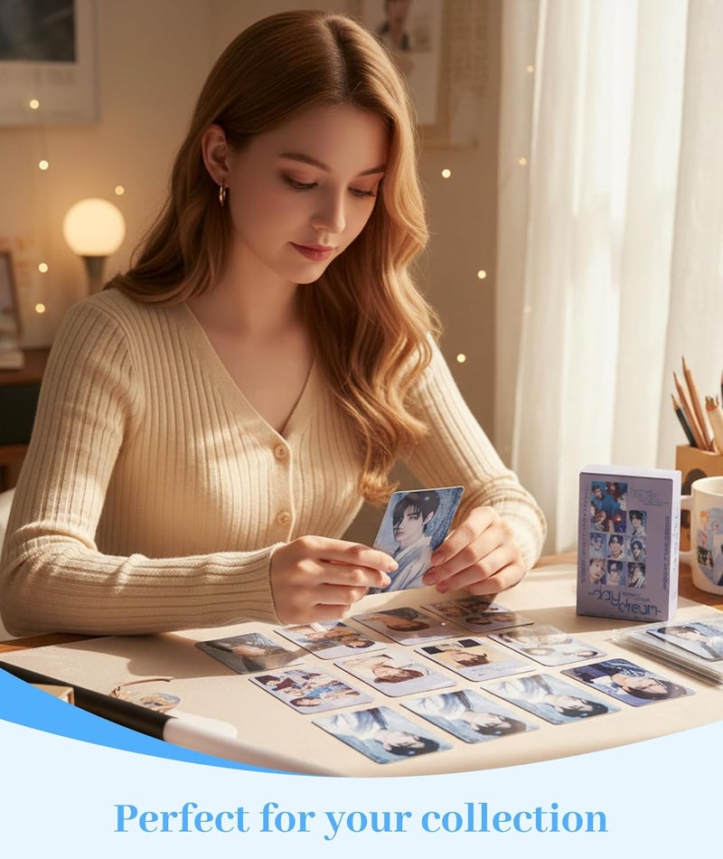 squishy 55 قطعة بطاقات صور فرقة الأولاد القابلة للجمع، بطاقات ENHYPEN، مجموعة بطاقات ليمو إصدار محدود من منتجات الموسيقى للمشجعين - Image 2