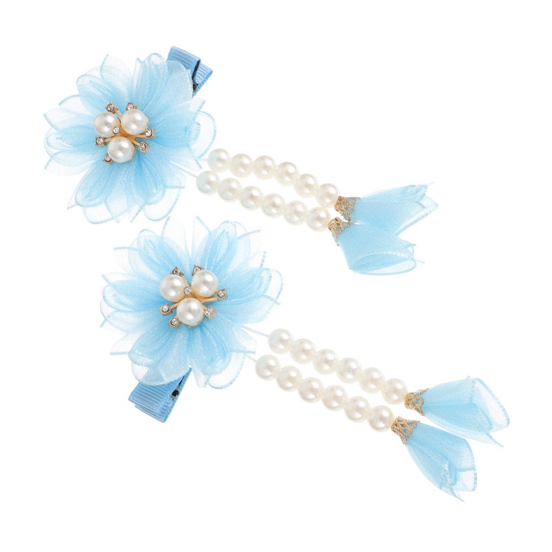 2 Pcs Delicate Headdress Decorative Hairpin Tassel Hair Accessories for Girl - Image 1