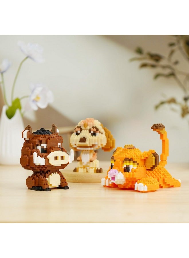 HSANHE Lion, Warthog, Meerkat Mini Building Blocks Sets, Not Compatible with Lego Animals, 1856 PCS Micro Mini Building Toy Bricks for Adults, Party Favors for Kids Boys Girls 14+  - Image 3