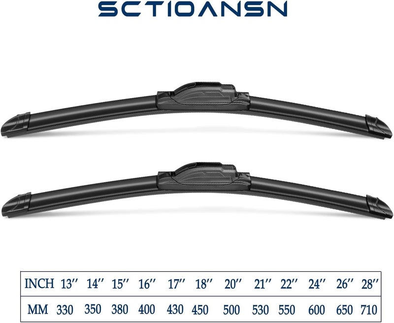 sctioansn Windshield Wiper Blades Set for Cadillac XT5 - Image 4