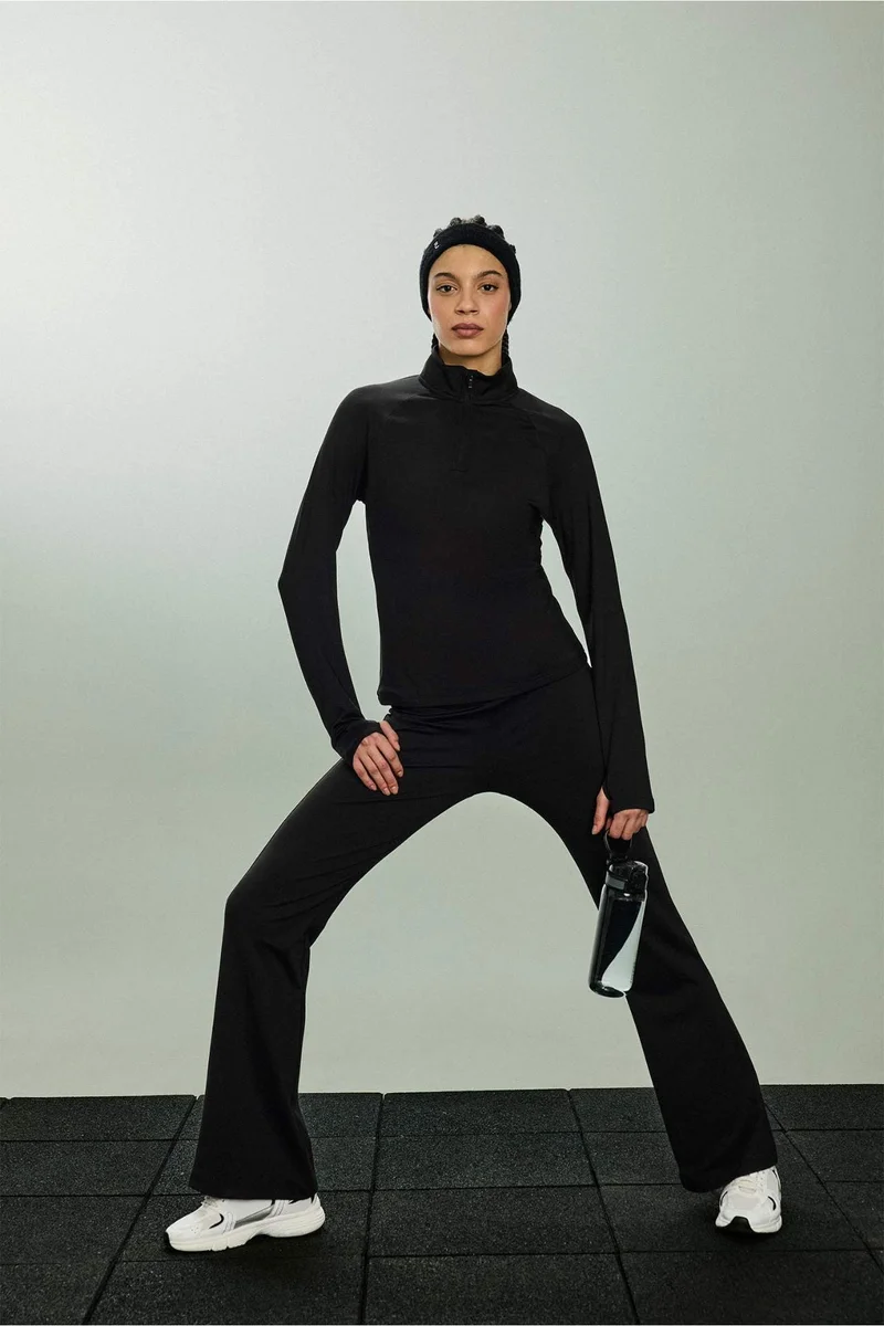 DeFacto Standard Fit Long Sleeve Sports T-shirt