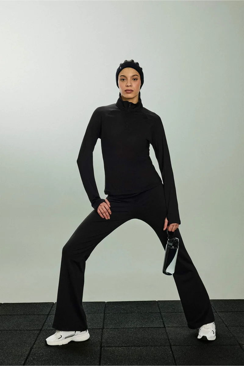 DeFacto Standard Fit Long Sleeve Sports T-shirt
