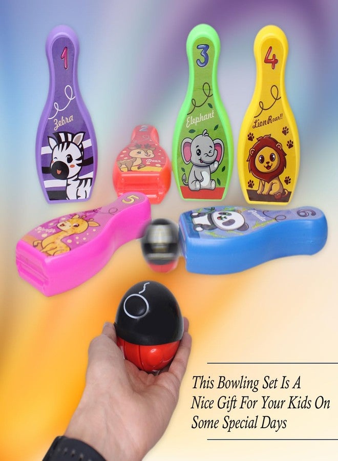 Kabello Bowling Game Set for Kids with 6 Pin 1 Ball Sport Toys Gifts (Multicolor) - Image 3
