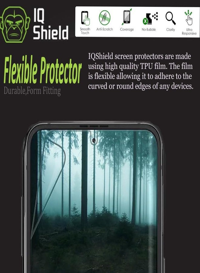 IQShield 2 Pack for Samsung Galaxy Z Flip 4 Screen Protector, Easy Install Ultra Thin Smudge Resistant Anti-Scratch Anti-Bubble Clear TPU Film - Image 3