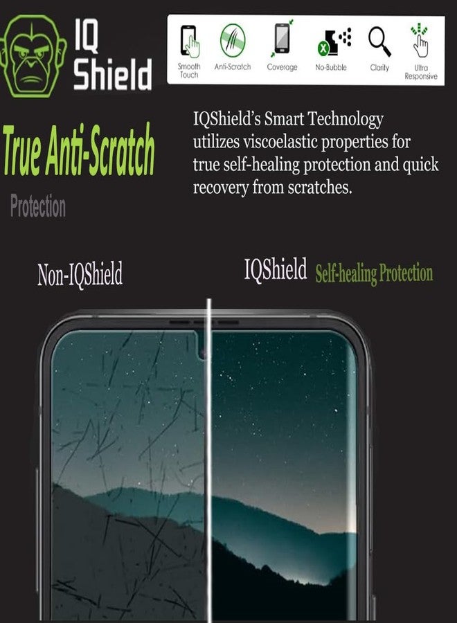 IQShield 2 Pack for Samsung Galaxy Z Flip 4 Screen Protector, Easy Install Ultra Thin Smudge Resistant Anti-Scratch Anti-Bubble Clear TPU Film - Image 5