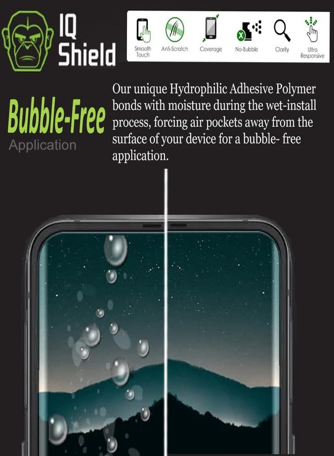 IQShield 2 Pack for Samsung Galaxy Z Flip 4 Screen Protector, Easy Install Ultra Thin Smudge Resistant Anti-Scratch Anti-Bubble Clear TPU Film - Image 4