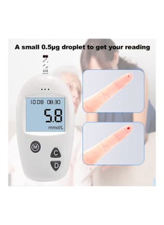 SINOCARE Blood Glucose Monitoring System With 50 Test Strips And Lancets  - Image 4
