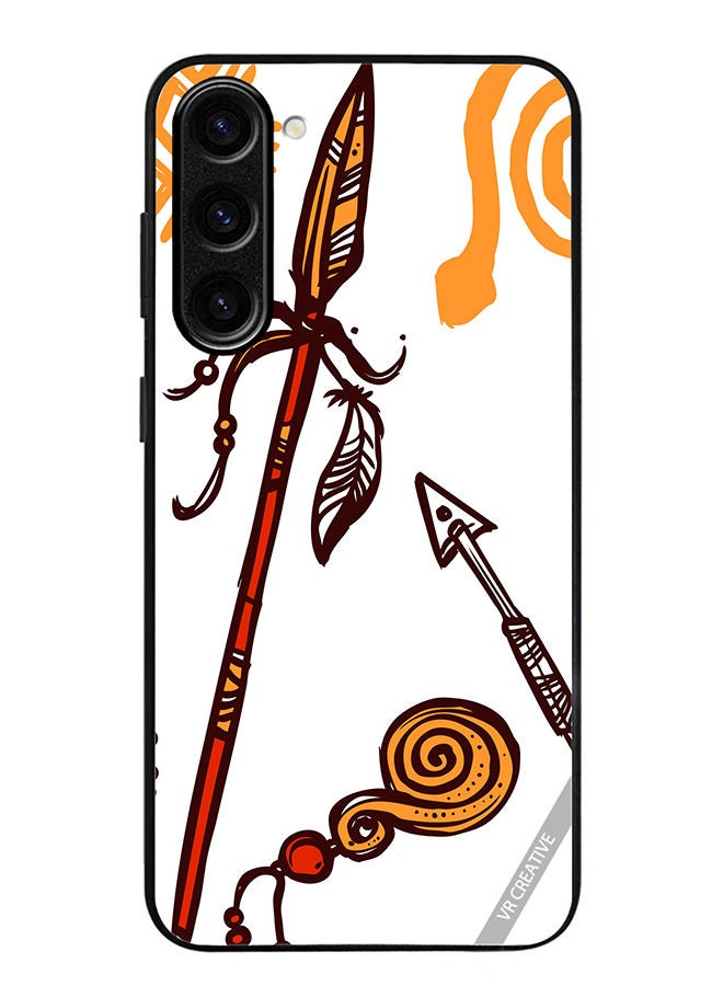 VR CREATIVE Protective Case Cover For Samsung Galaxy S23 African Spear Design Multicolour - Image 1