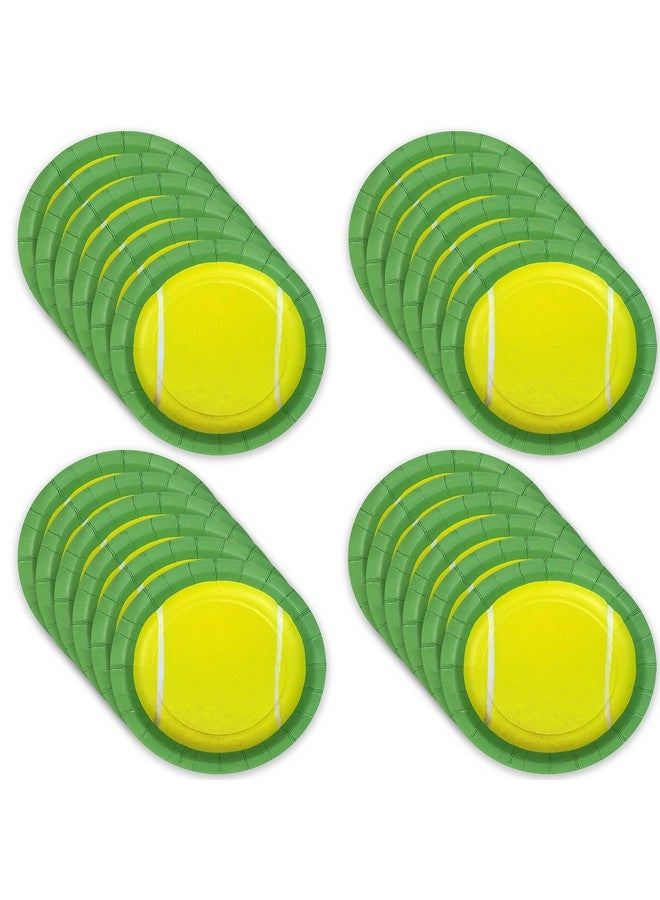Havercamp Tennis 7 Plates (24 Pack)! 24 Round Dessert Plates. Game Set Party! - Image 5