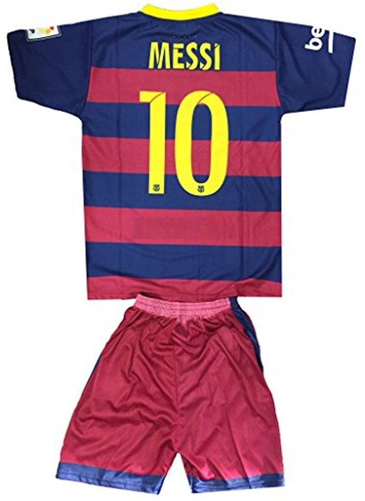 Barcelona - FCB Barcelona Football Kids New Jersey Set T-Shirt and Shorts - Image 1