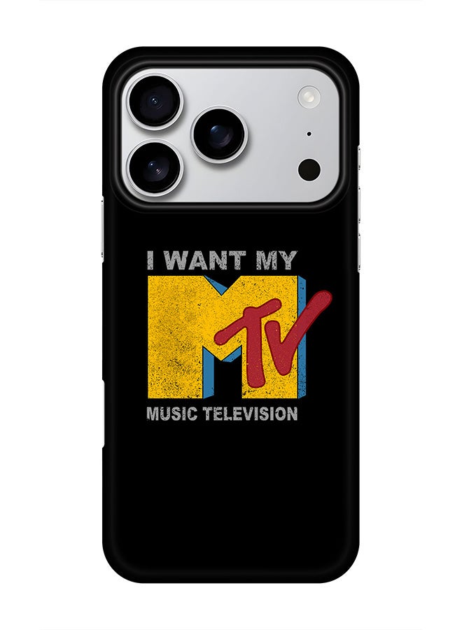 Stylizedd For iPhone 17 Pro,Case, [Compatible with MagSafe] Magnetic cover Slim fit Protection Matte, - I want my mtv