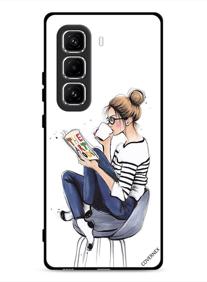 Covernex Infinix Hot 50 Pro 4G Protective Case Cover Reading The Art Book - Image 1