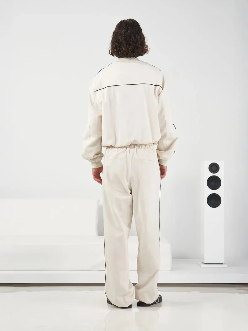جيستو GIESTO Casual Elastic Waist Straight Leg Pants