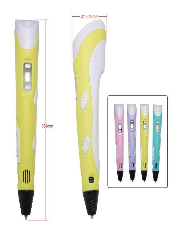 3d Pen For Kids Adults Speed Control Intelligent Drawing Pen Cool Crafts Gifts For kids, GET A CUTE GIFT INSIDE - Image 5