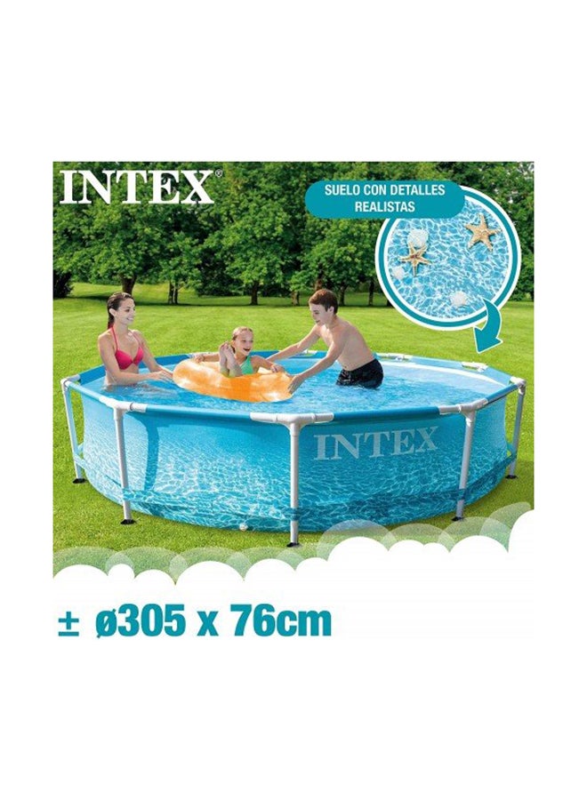 INTEX Metal Frame Round Swimming Pool 305x76cm 305x76cm - Image 2