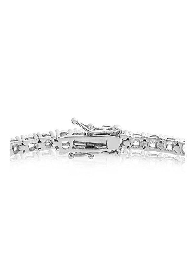 HOMESTAR Cubic Zirconia Studded Tennis Bracelet  - Image 2