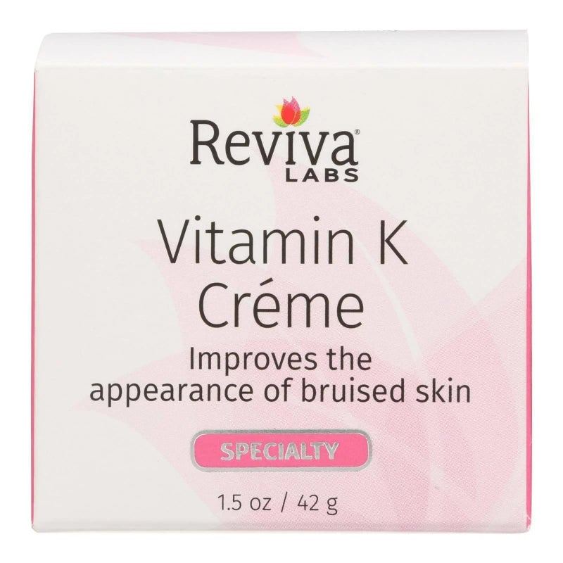 Reviva Labs Vitamin K Cream For All Skin Types 2Ounce Packaging May Vary