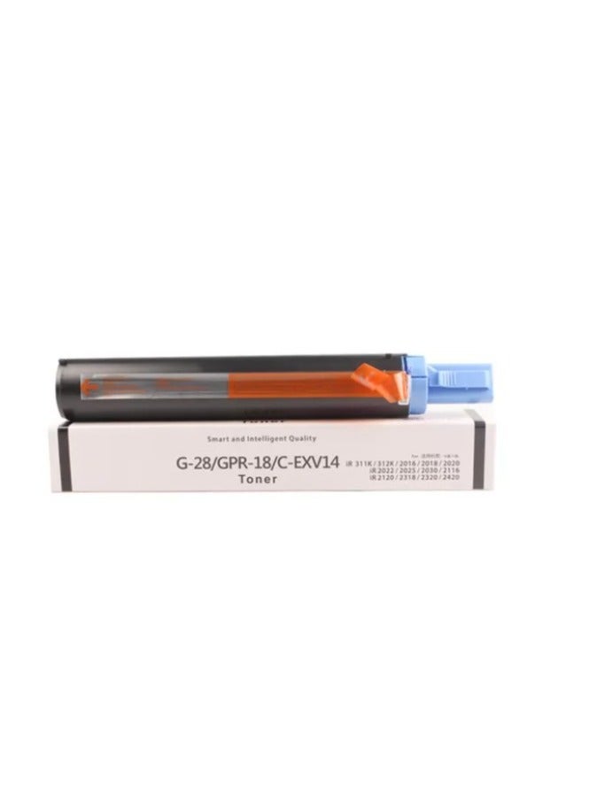 IG EXV 14 / G-28 / GPR-18 Black Toner Cartridge – Compatible with Canon imageRUNNER Series – iR 311K / 312K / 2016 / 2018 / 2020 / 2022 / 2025 / 2030 / 2120 / 2318 / 2320 / 2422 – Up to 8,300 Pages - Image 1