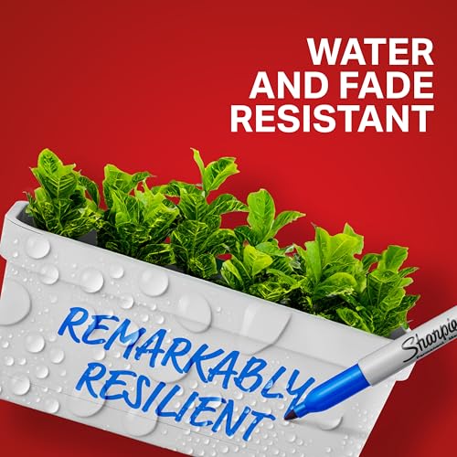 Sharpie Permanent Markers Quick Drying And Fade Resistant Fine Tip Marker Set For Wood Plastic Paper Metal And More Drawing Coloring And Poster Marker Assorted Colors 12 Count - Image 5