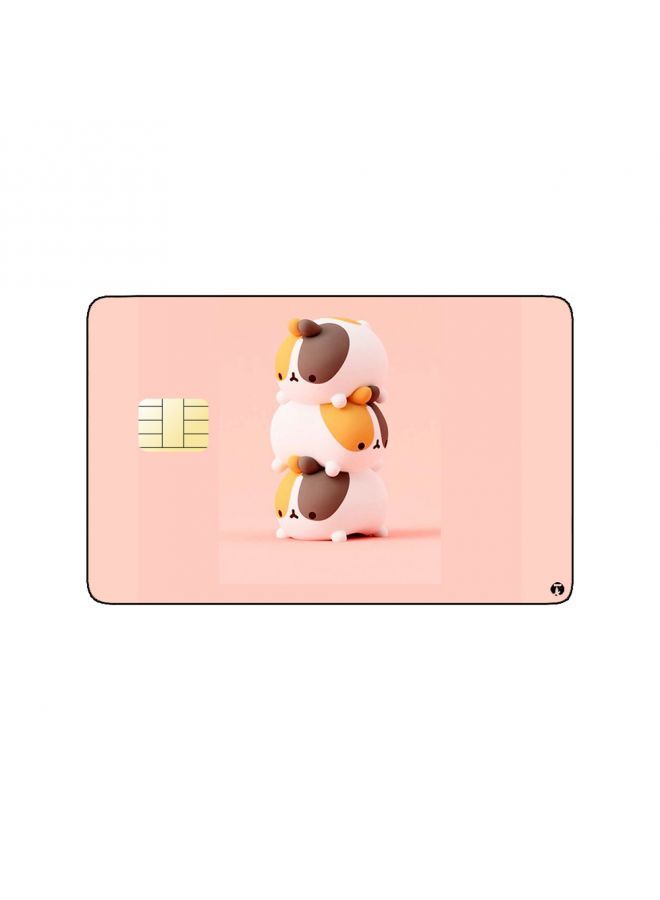 RKN PRINTED BANK CARD STICKER Cute Hamsters Drawing - Image 2
