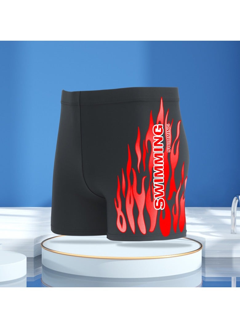 KUYING New High Waisted Flat Angle Swimming Trunks - Image 1