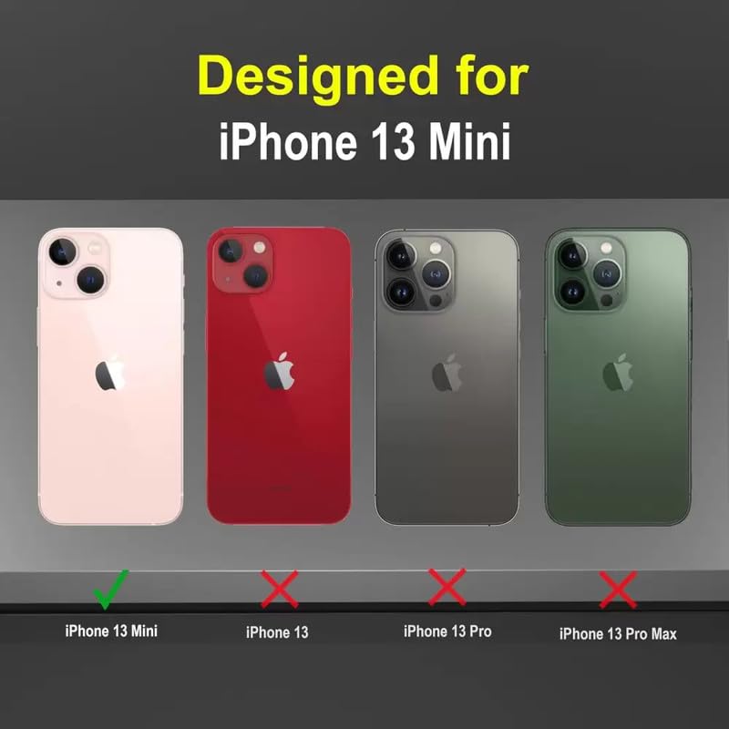 ZEROTONE Back Case Cover Compatible for iPhone 13 Mini | Pack of 2 Combo Black & Brown Case | Cute Fun Cartoon 3D Ball Coffee Silicone Case | Body Protection | Camera Protection | Shock Proof - Image 2