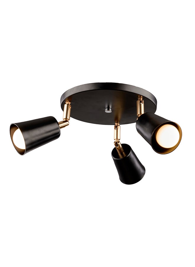 نجفة شوب نجفه شوب ، تراك لايت ، لون اسود في ذهبي ، مصنوع من المعدن الغير قابل للصدأ ، مقاس 25*25*25