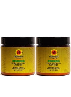 Tropic Isle Living Jamaican Black Castor Oil Hair Food 4 oz (Pack of 2) 