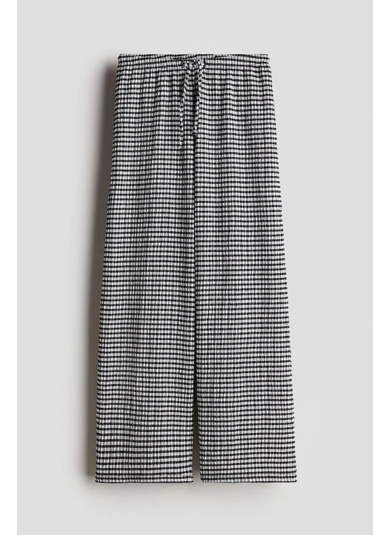 H&M Textured jersey trousers