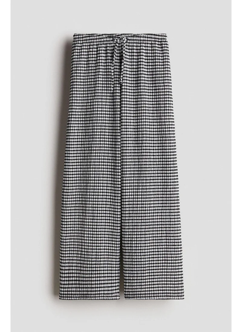H&M Textured jersey trousers