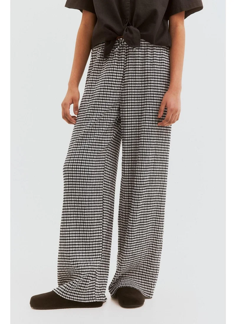 H&M Textured jersey trousers
