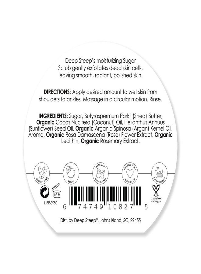 Deep Steep Sugar Scrub, Lilac Blossom, 8 oz - Exfoliating Body Scrub with Organic Coconut Oil, Shea Butter & Argan Oil - Vegan, Clean Beauty, Smooth, Soft & Nourished Skin - Image 2