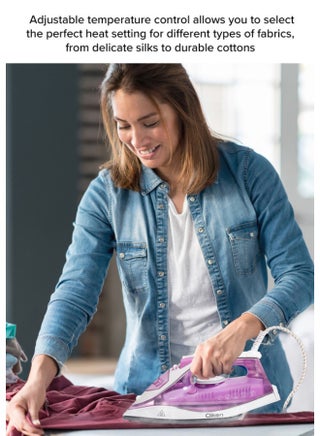 Steam Iron with Non-Stick Soleplate/Self Clean Function 250 ml 2200 W CK4131 Purple - view 3