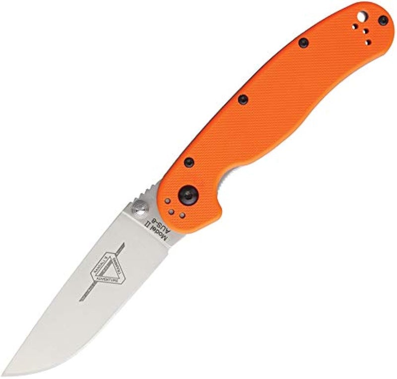 Ontario Knife Company شركة أونتاريو للسكاكين RAT II قفل لينيور برتقالي ON8860OR