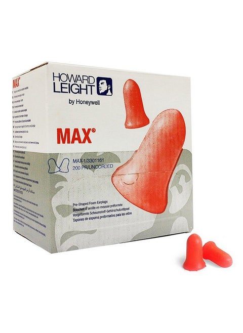 Rtsmax1 Sperian Max Preshaped Ear Plugs 200 Count (Pack Of 1)
