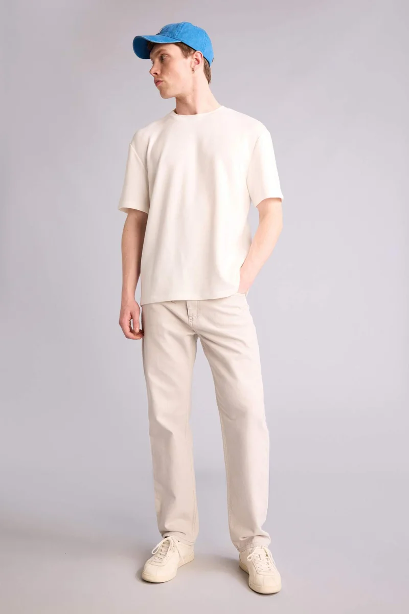 Defacto  Straight Fit Trousers for Men | Best Price UAE