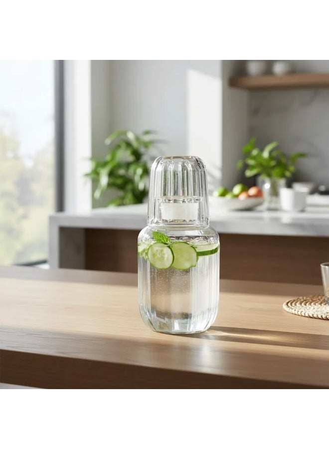 طقم إبريق وكوب زجاج فاخر – تصميم أنيق لتقديم الماء والعصائر – مثالي للاستخدام اليومي والضيافة - Image 5