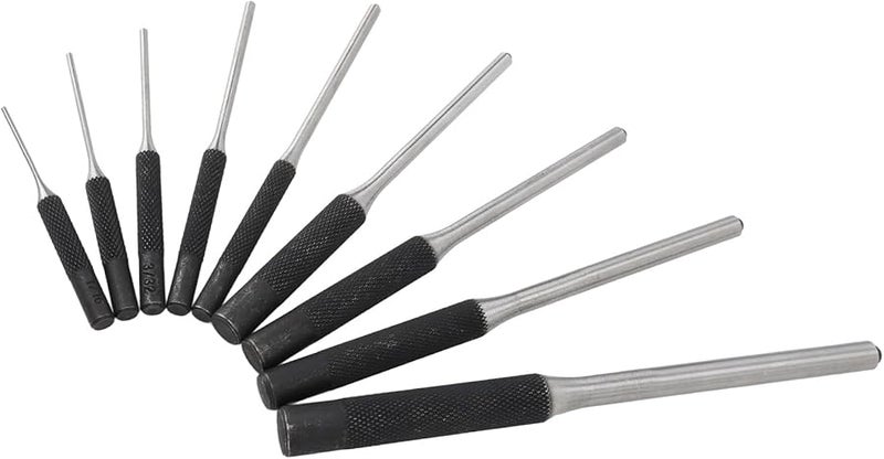 9Pcs Hardened Steel Roll Pin Punch Set For Jewelry Craft And Pin Removal - Image 5