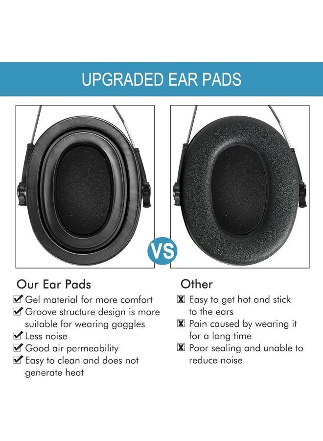 G GVOEARS Replacement Gel Ear Pads for 3M WorkTunes Connect Hearing Protector, Cooling Gel Earmuff Cushions Compatible with X1A-X5A, Tactical 100 300 500 Rangeguard, Ear Cups with Silicone & Memory Foam - Image 4