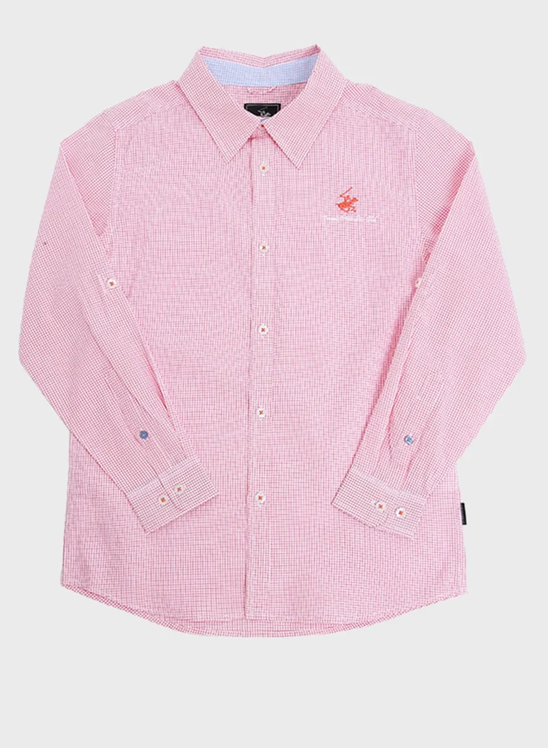 bhpoloclub Kids Checked Shirt