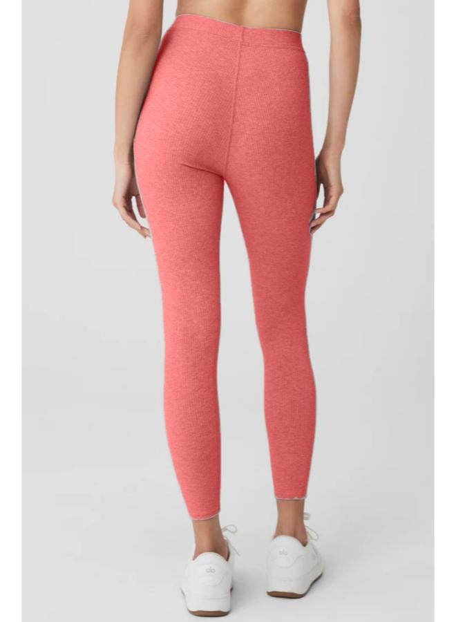 Petite Elastic Waist High-Rise Skinny Fit Ribbed Leggings - Image 2