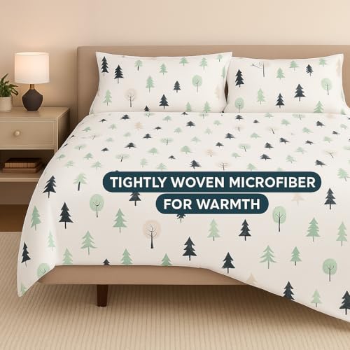 ARLinen Kid's Alphabetical Cartoon Single Bedsheet Set, Light Weight & Durable Bedsheets for Single Bed,Wrinkle Free Hypo-Allergenic Single Bed Sheet with Pillow Cover bedsheet microfiber (Alphabet Adventure) - Image 3