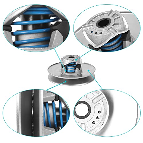 10L0L Golf Cart Secondary Driven Clutch for Club Car DS & Precedent,1997-UP Club Cart 4-Cycle Gas Model OEM# 101834001 5701 - High Torque,Silver - Image 4