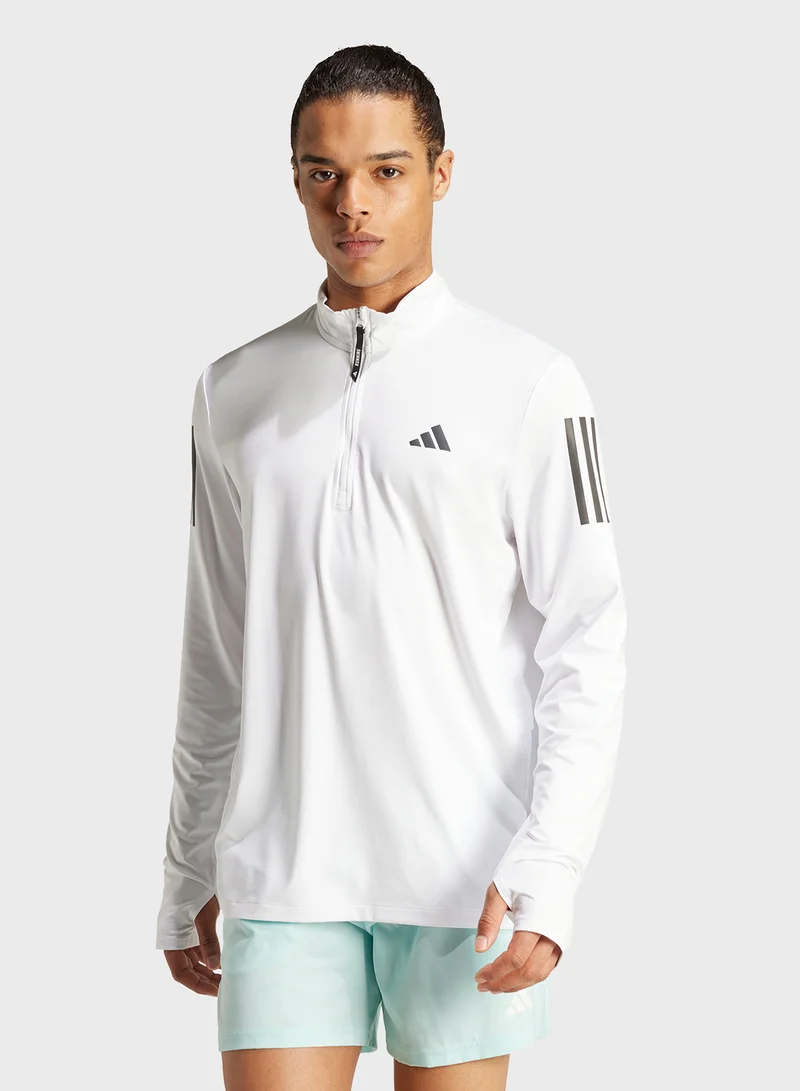 adidas 3 Stripe Logo Sweatshirt