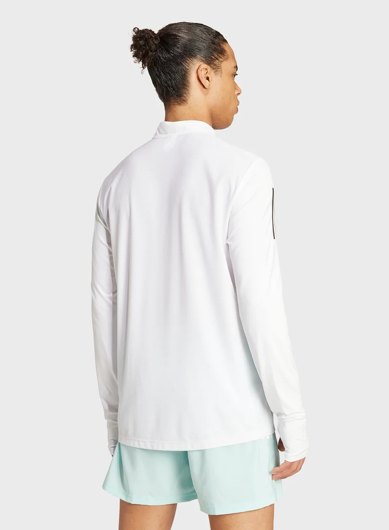 adidas 3 Stripe Logo Sweatshirt